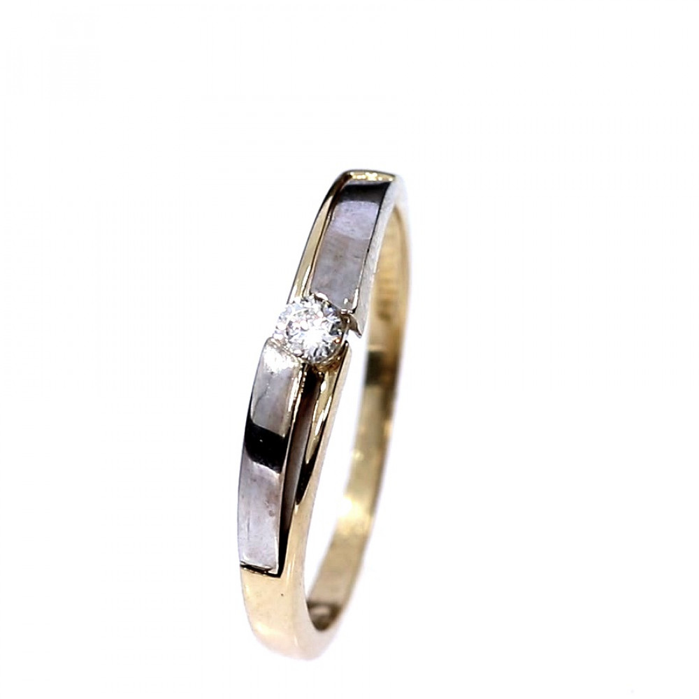 Auksinis žiedas su cirkoniu