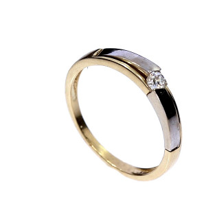 Auksinis žiedas su cirkoniu