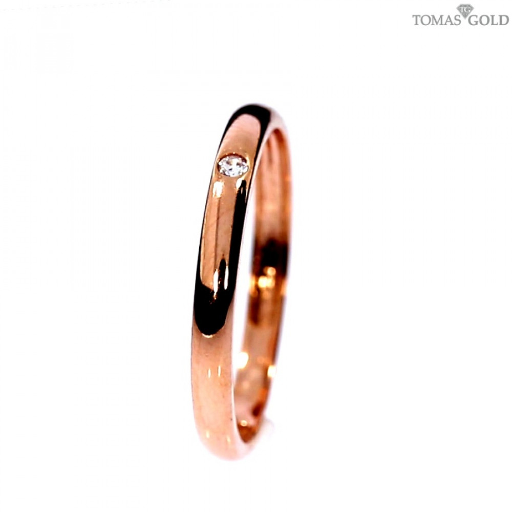 Auksinis žiedas su cirkoniu