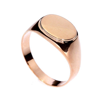 Golden men's ring