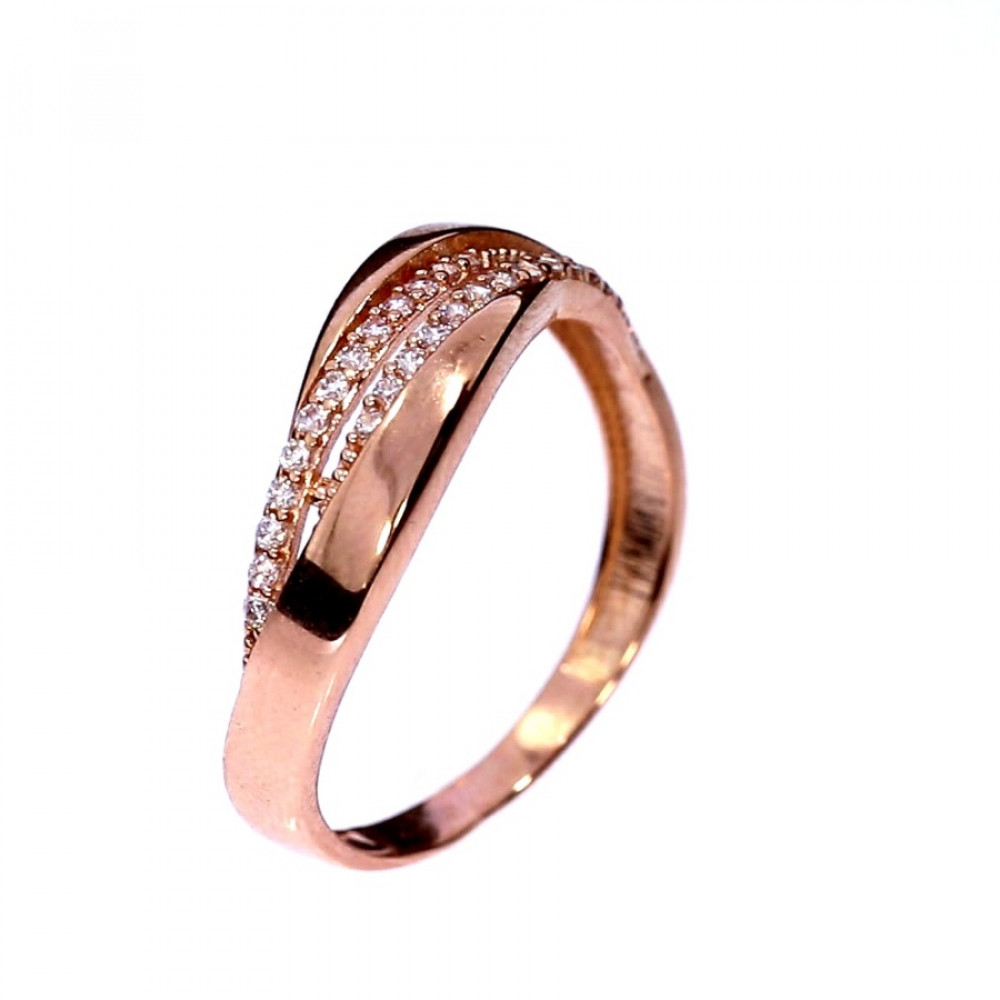 Золотое кольцо с цирконом