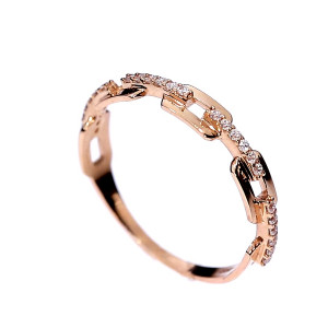 Золотое кольцо с цирконом