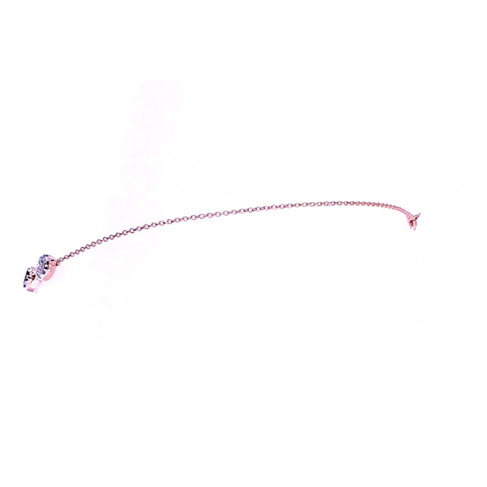 Gold bracelet with precious stones