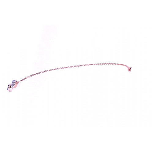 Gold bracelet with precious stones