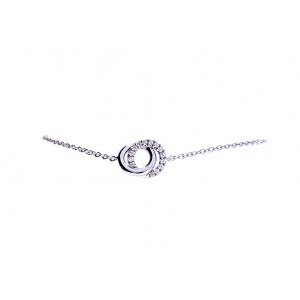 Gold bracelet with precious stones