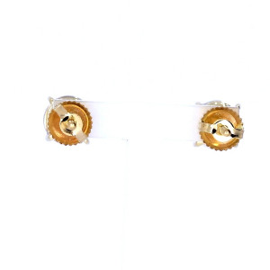 Gold earrings with diamonds
