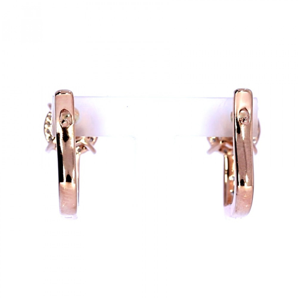 Vääriskividega kuldsed kõrvarõngad