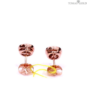 Auksiniai auskarai su briliantais