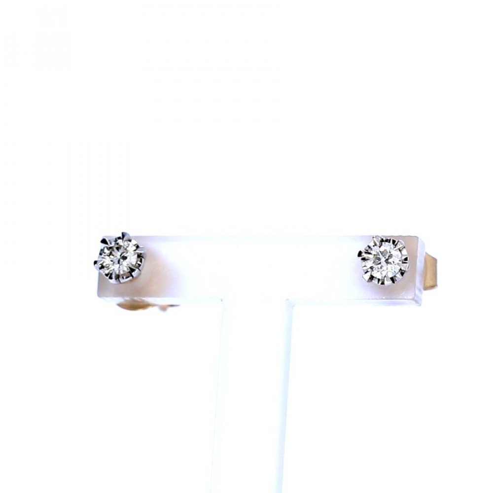 Золотые серьги с драгоценными камнями