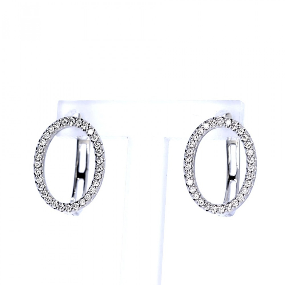 Vääriskividega kuldsed kõrvarõngad