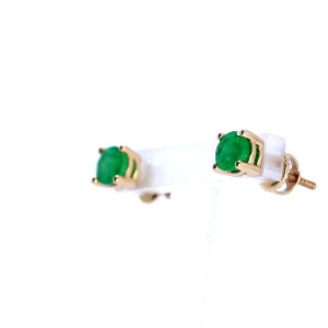 Kuldkõrvarõngad smaragdiga