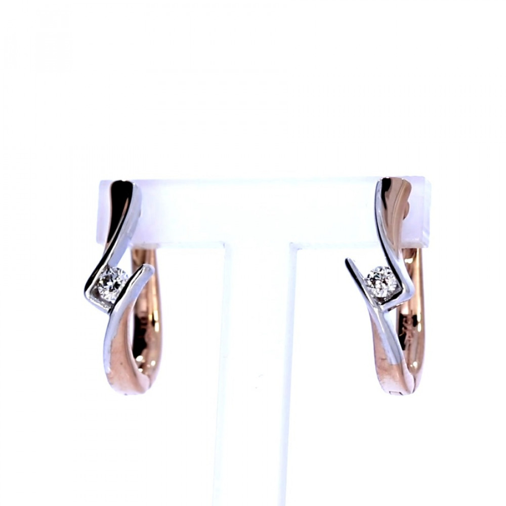 Vääriskividega kuldsed kõrvarõngad