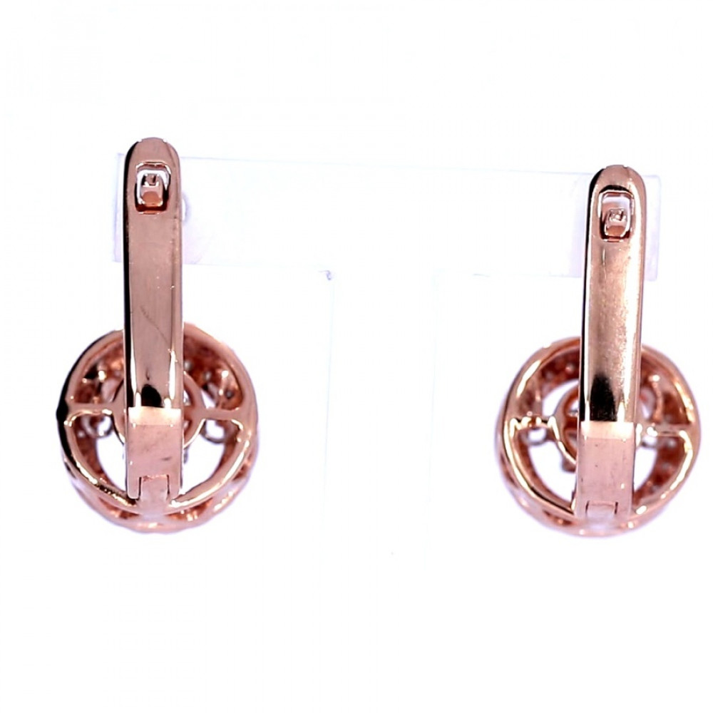 Золотые серьги с драгоценными камнями