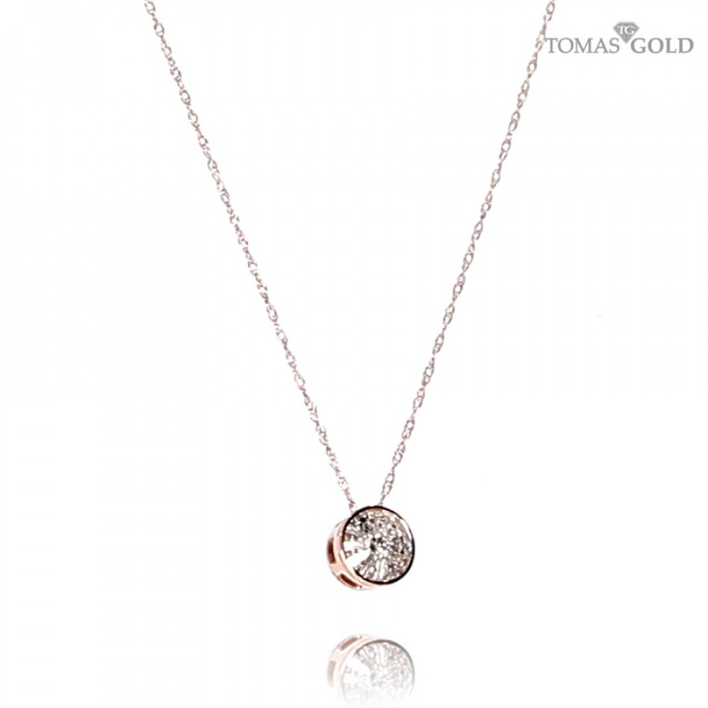 Golden chain with pendant and precious stones