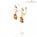 Gold earrings with zultanite
