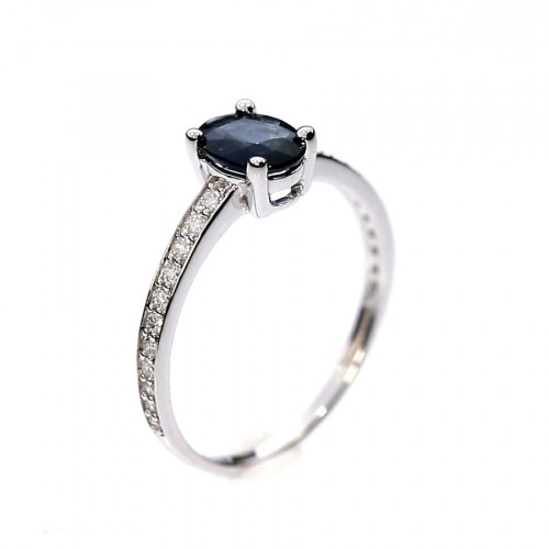 Auksinis žiedas su briliantais