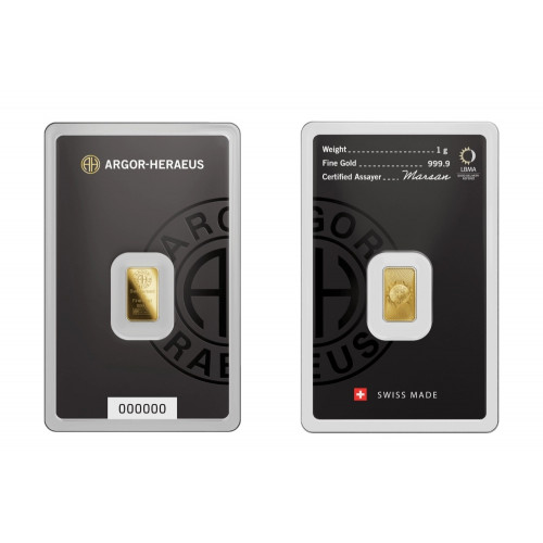 1 g. Investment gold bar