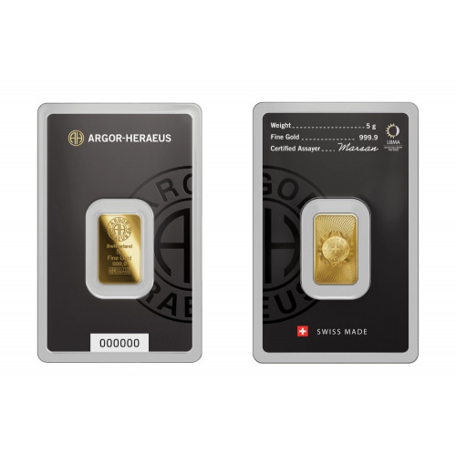 5 g.  Investment gold bar