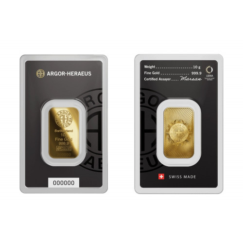 10 g. Investment gold bar