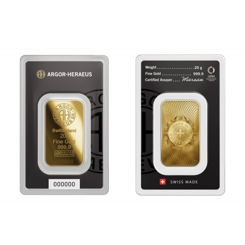 20 g. Investment gold bar