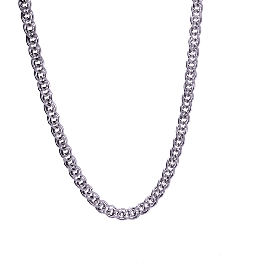 Серебряная цепочка плетение мона лиза