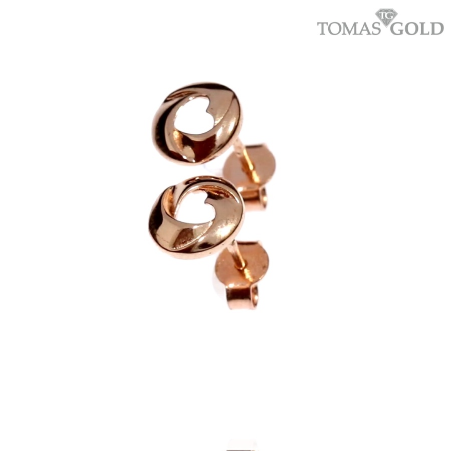 Golden children's earrings