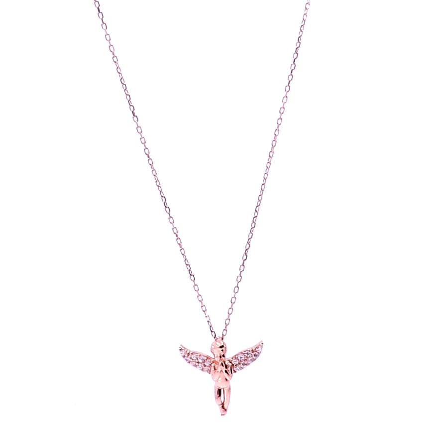 Gold chain with zircon