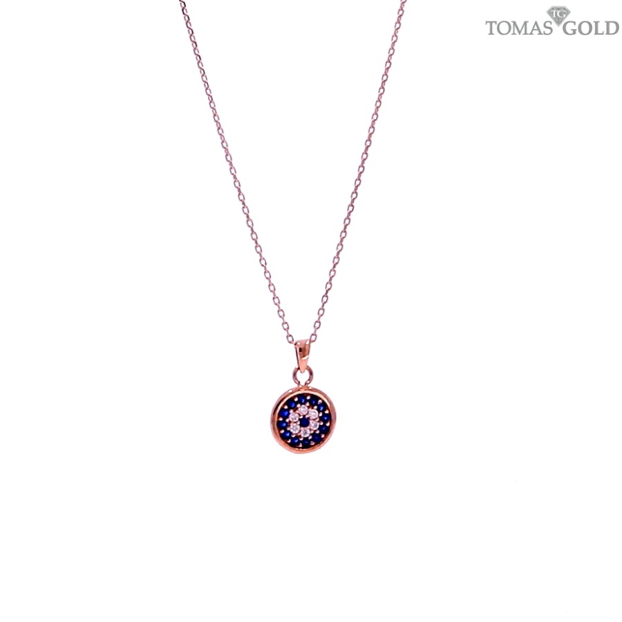 Gold chain with zircon