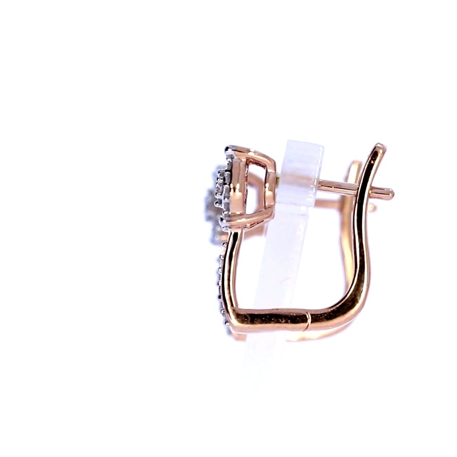 Vääriskividega kuldsed kõrvarõngad