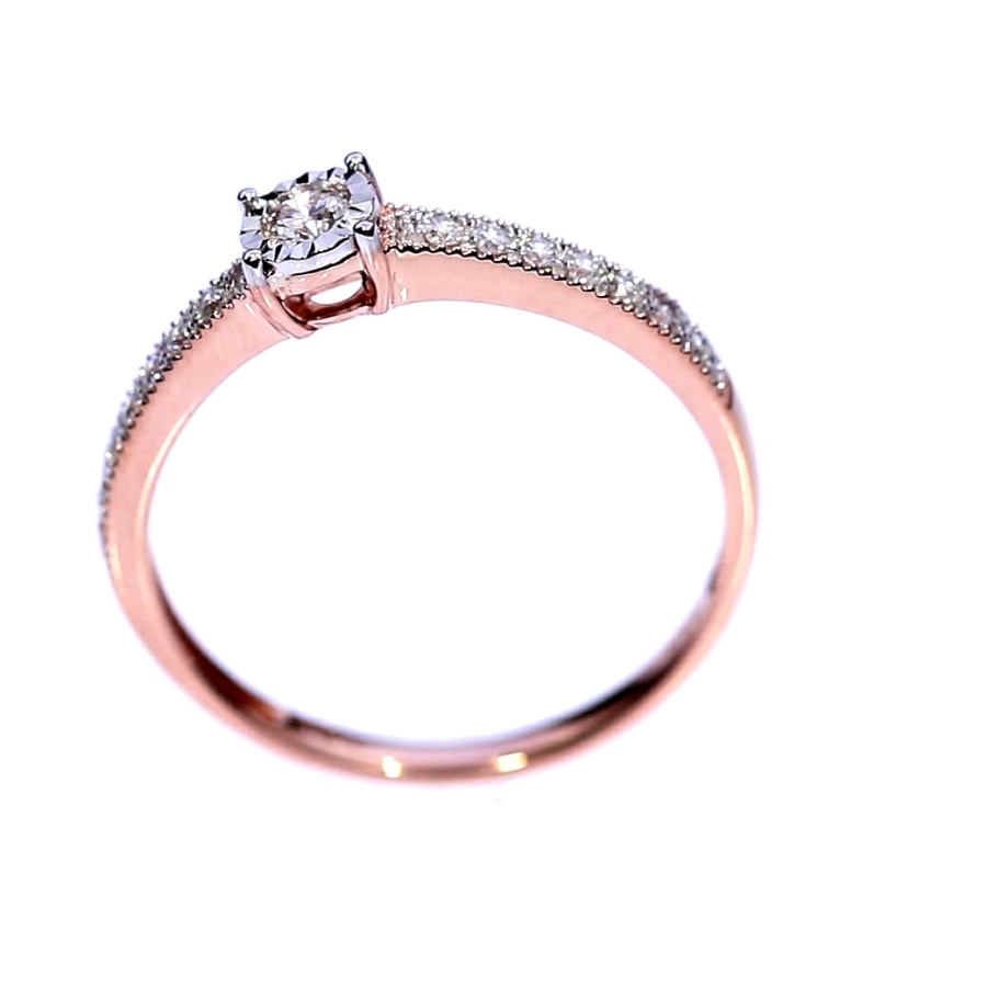 Auksinis žiedas su brangakmeniais