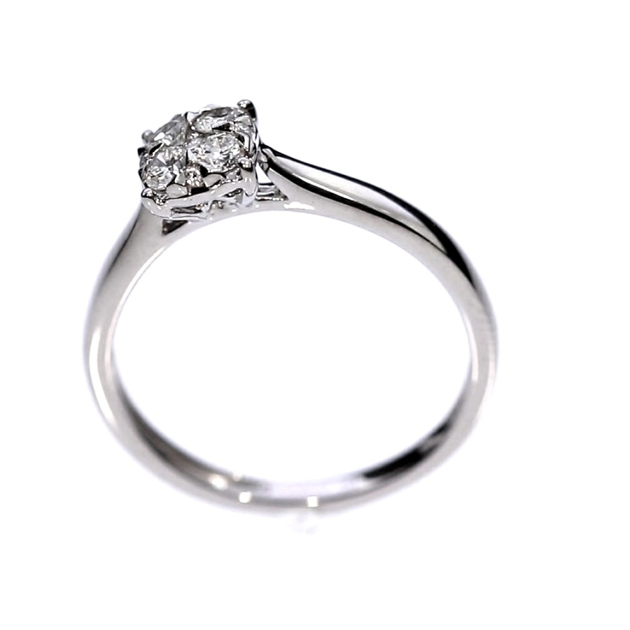 Auksinis žiedas su brangakmeniais